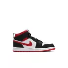Jordan 1 Mid Gym Red Black White (PS) közepes szárú sneaker – termékfotó, oldalnézet