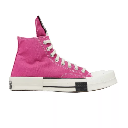 Converse TURBODRK Laceless Chuck Taylor All Star 70 Hi Rick Owens DRKSHDW Cactus Flower Pink magas szárú sneaker – termékfotó, oldalnézet