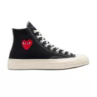 Converse Chuck Taylor All Star 70 Hi Comme des Garcons PLAY Single Heart Black magas szárú sneaker – termékfotó, oldalnézet