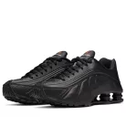 Nike Shox R4 Black (Women's) alacsony szárú sneaker – termékfotó, oldalnézet