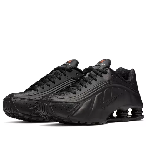 Nike Shox R4 Black (Women's) alacsony szárú sneaker – termékfotó, oldalnézet