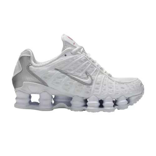 Nike Shox TL White Metallic Silver férfi alacsony szárú utcai sneaker fehér