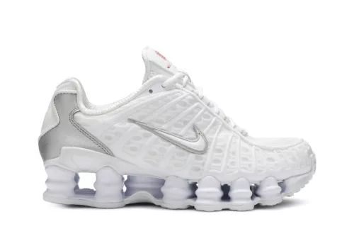 Nike Shox TL White Metallic Silver férfi alacsony szárú utcai sneaker fehér