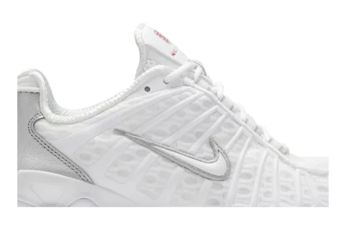 Nike Shox TL White Metallic Silver férfi alacsony szárú utcai sneaker fehér