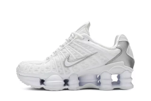 Nike Shox TL White Metallic Silver férfi alacsony szárú utcai sneaker fehér