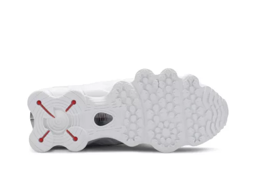 Nike Shox TL White Metallic Silver férfi alacsony szárú utcai sneaker fehér
