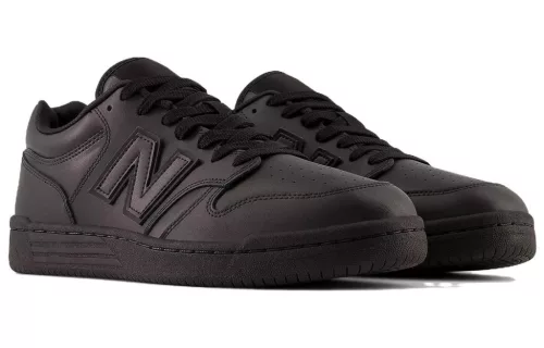 New Balance 480 Black alacsony szárú sneaker – termékfotó, oldalnézet