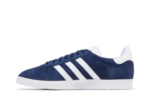 adidas Gazelle Navy White férfi alacsony szárú utcai sneaker sötétkék