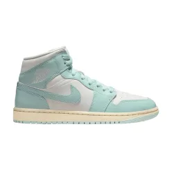 Jordan 1 Mid Light Dew (Women's) közepes szárú sneaker – termékfotó, oldalnézet