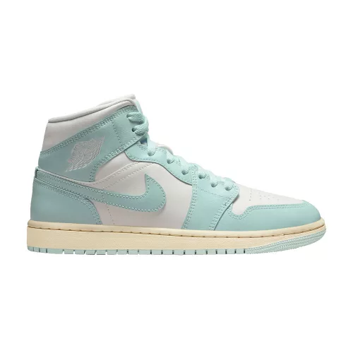 Jordan 1 Mid Light Dew (Women's) közepes szárú sneaker – termékfotó, oldalnézet