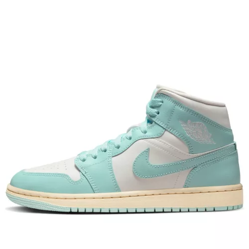 Jordan 1 Mid Light Dew (Women's) közepes szárú sneaker – termékfotó, oldalnézet