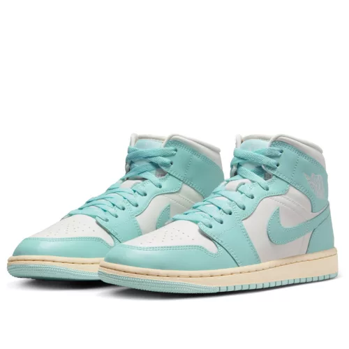 Jordan 1 Mid Light Dew (Women's) közepes szárú sneaker – termékfotó, oldalnézet
