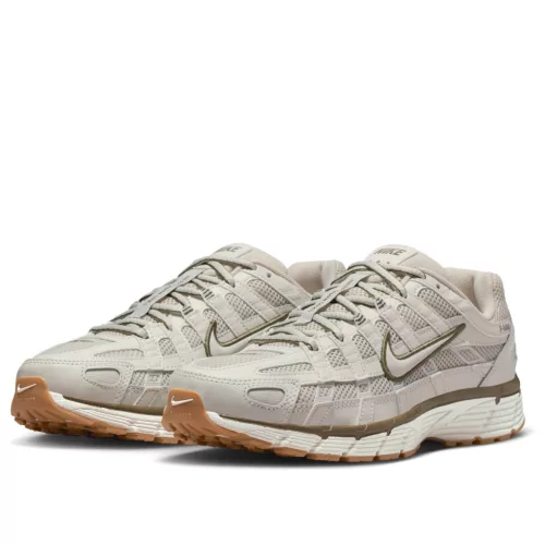 Nike P-6000 Light Bone Medium Olive Gum (W) alacsony szárú sneaker – termékfotó, oldalnézet
