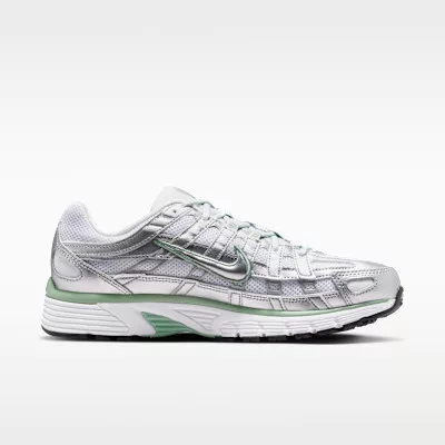 Nike P-6000 Metallic Silver White Steam (Women's) alacsony szárú sneaker – termékfotó, oldalnézet