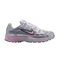 Nike P-6000 Pure Platinum Metallic Silver Black Pink (Women's) alacsony szárú sneaker – termékfotó, oldalnézet