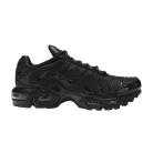 Nike Air Max Plus Triple Black (GS) alacsony szárú sneaker – termékfotó, oldalnézet
