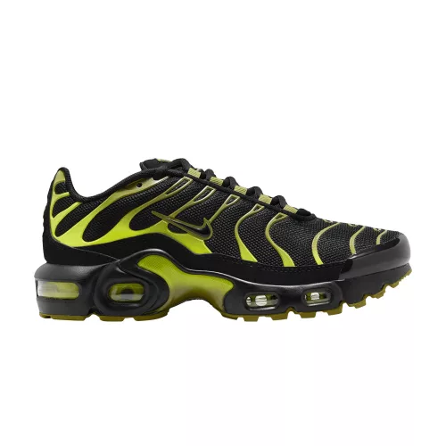 Nike Air Max Plus Black Cyber (GS) alacsony szárú sneaker – termékfotó, oldalnézet