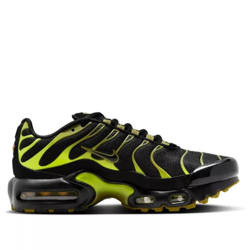 Nike Air Max Plus Black Cyber (GS) alacsony szárú sneaker – termékfotó, oldalnézet