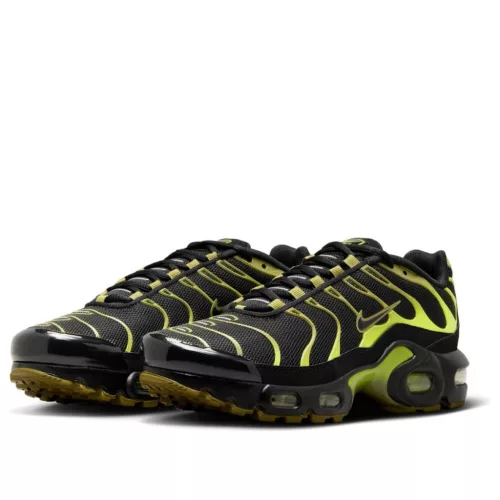 Nike Air Max Plus Black Cyber (GS) alacsony szárú sneaker – termékfotó, oldalnézet