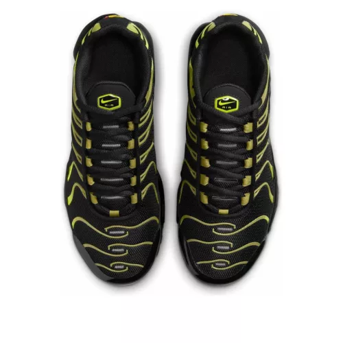 Nike Air Max Plus Black Cyber (GS) alacsony szárú sneaker – termékfotó, oldalnézet