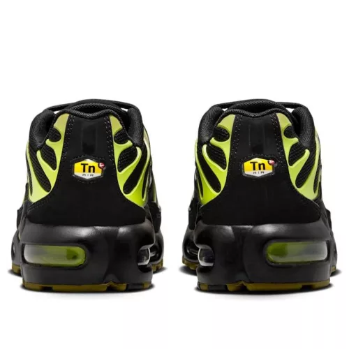 Nike Air Max Plus Black Cyber (GS) alacsony szárú sneaker – termékfotó, oldalnézet