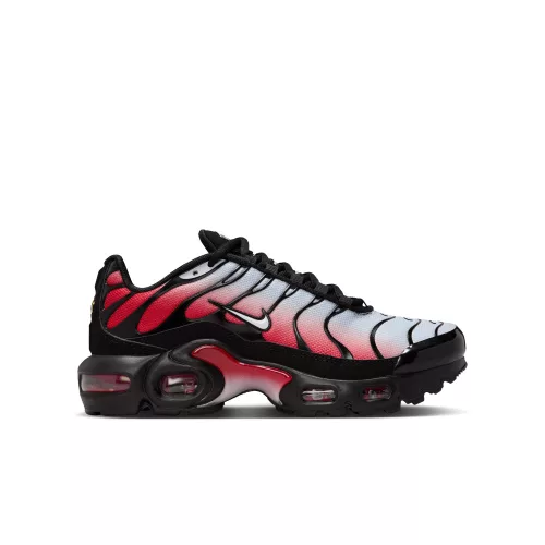 Nike Air Max Plus Pure Platinum University Red (GS) alacsony szárú sneaker – termékfotó, oldalnézet