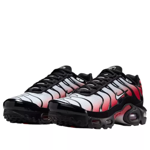 Nike Air Max Plus Pure Platinum University Red (GS) alacsony szárú sneaker – termékfotó, oldalnézet