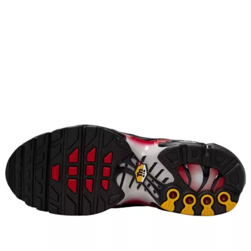 Nike Air Max Plus Pure Platinum University Red (GS) alacsony szárú sneaker – termékfotó, oldalnézet