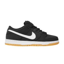 Nike SB Dunk Low Pro Black Gum alacsony szárú sneaker – termékfotó, oldalnézet