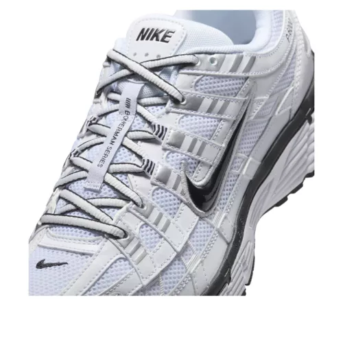 Nike P-6000 White Metallic Silver Black alacsony szárú sneaker – termékfotó, oldalnézet