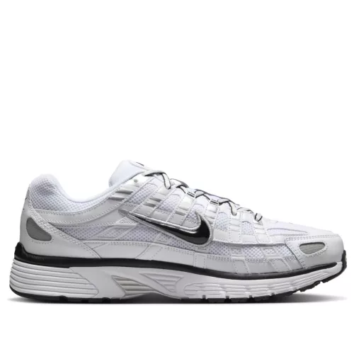 Nike P-6000 White Metallic Silver Black alacsony szárú sneaker – termékfotó, oldalnézet