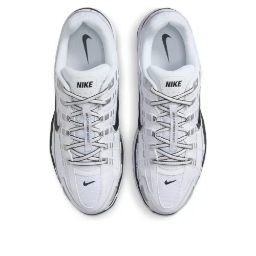 Nike P-6000 White Metallic Silver Black alacsony szárú sneaker – termékfotó, oldalnézet