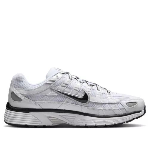 Nike P-6000 White Metallic Silver Black alacsony szárú sneaker – termékfotó, oldalnézet