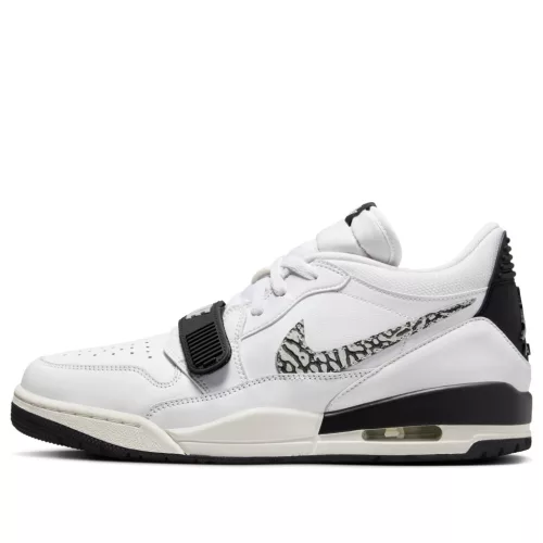 Jordan Legacy 312 Low White Black Elephant Swoosh alacsony szárú sneaker – termékfotó, oldalnézet