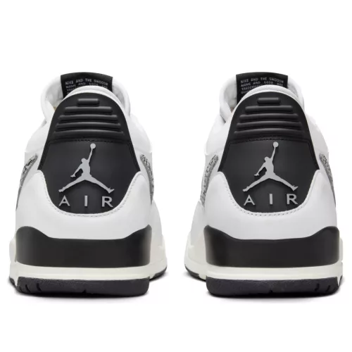 Jordan Legacy 312 Low White Black Elephant Swoosh alacsony szárú sneaker – termékfotó, oldalnézet