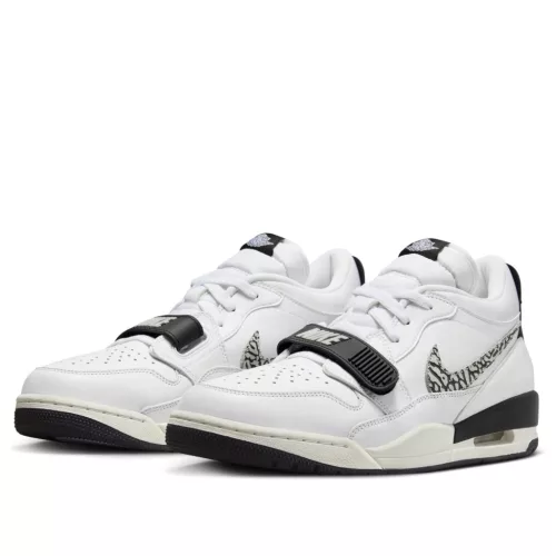 Jordan Legacy 312 Low White Black Elephant Swoosh alacsony szárú sneaker – termékfotó, oldalnézet