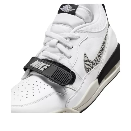 Jordan Legacy 312 Low White Black Elephant Swoosh alacsony szárú sneaker – termékfotó, oldalnézet