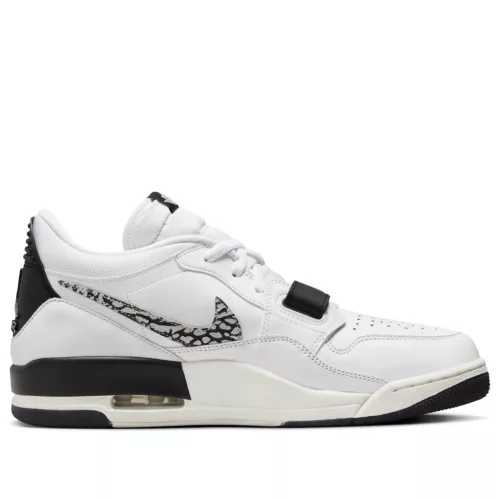 Jordan Legacy 312 Low White Black Elephant Swoosh alacsony szárú sneaker – termékfotó, oldalnézet