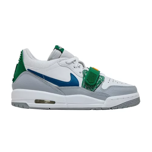 Jordan Legacy 312 Low White Pine Industrial Blue (GS) alacsony szárú sneaker – termékfotó, oldalnézet