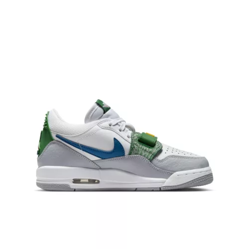 Jordan Legacy 312 Low White Pine Industrial Blue (GS) alacsony szárú sneaker – termékfotó, oldalnézet