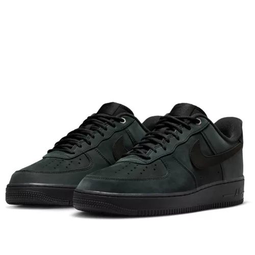 Nike Air Force 1 Low '07 WB Triple Black Nubuck utcai sneaker férfi