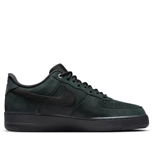 Nike Air Force 1 Low '07 WB Triple Black Nubuck utcai sneaker férfi