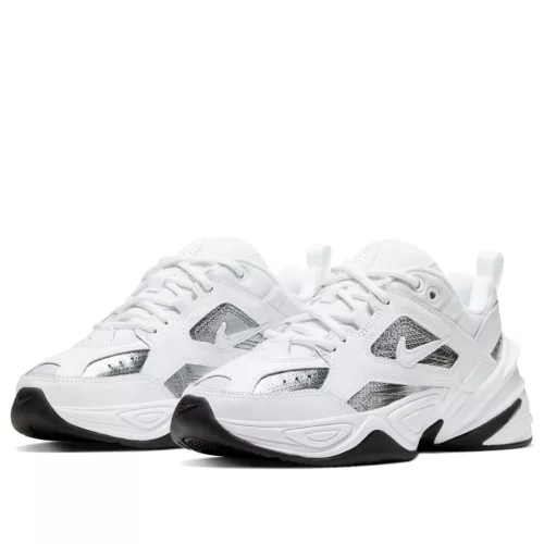Nike M2K Tekno White Metallic Silver Black (Women's) női utcai sneaker