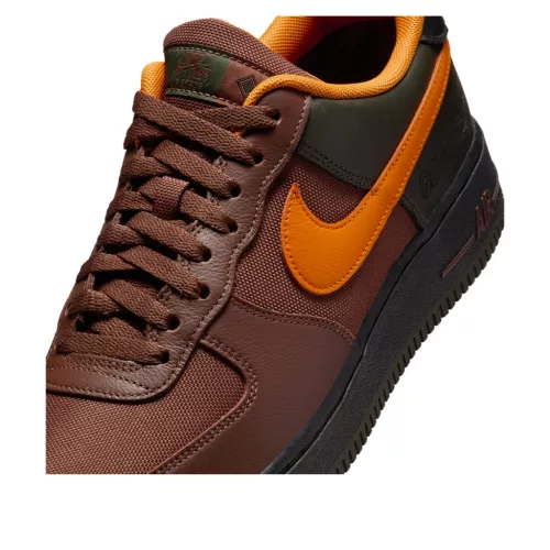 Nike Air Force 1 Low Gore-Tex Brown Bright Ceramic (Women's) alacsony szárú sneaker – termékfotó, oldalnézet