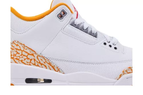 Jordan 3 Retro Orange Citrus (Women's) magas szárú sneaker – termékfotó, oldalnézet