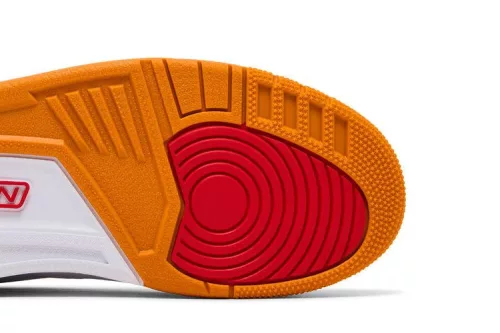 Jordan 3 Retro Orange Citrus (Women's) magas szárú sneaker – termékfotó, oldalnézet