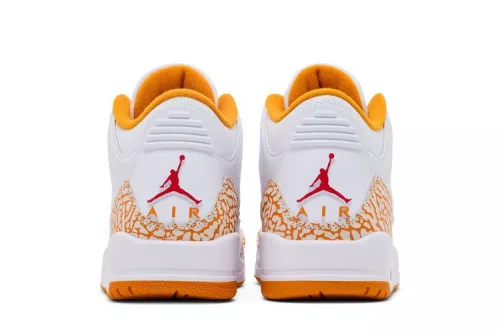 Jordan 3 Retro Orange Citrus (Women's) magas szárú sneaker – termékfotó, oldalnézet