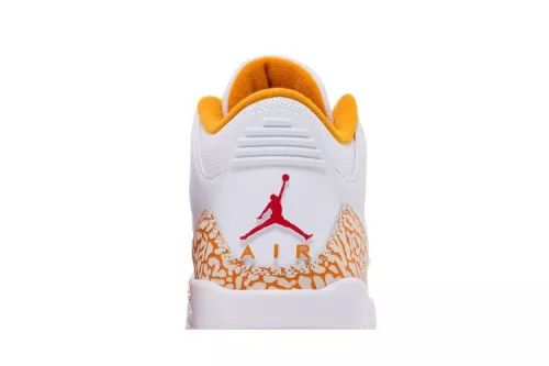 Jordan 3 Retro Orange Citrus (Women's) magas szárú sneaker – termékfotó, oldalnézet