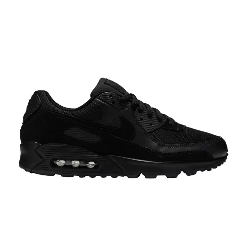 Nike Air Max 90 Recraft Triple Black alacsony szárú sneaker – termékfotó, oldalnézet