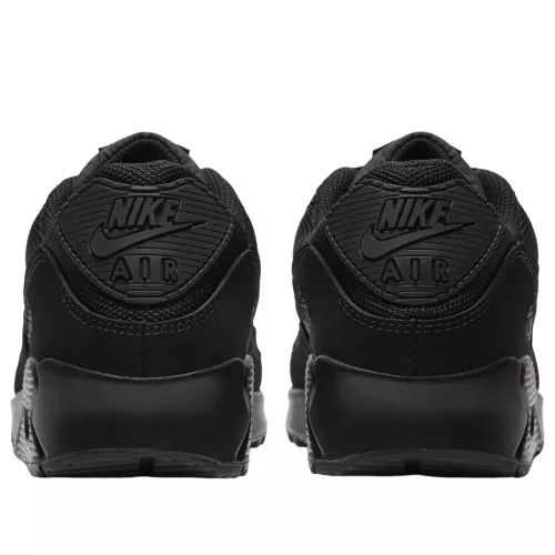 Nike Air Max 90 Recraft Triple Black alacsony szárú sneaker – termékfotó, oldalnézet